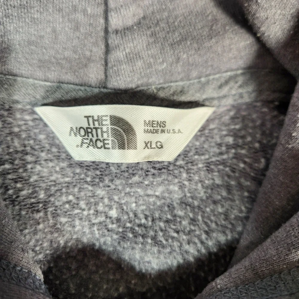 The North Face Hoodie XLG Hthr Grey Backyard Project USA Map Sweatshirt‎ Unisex